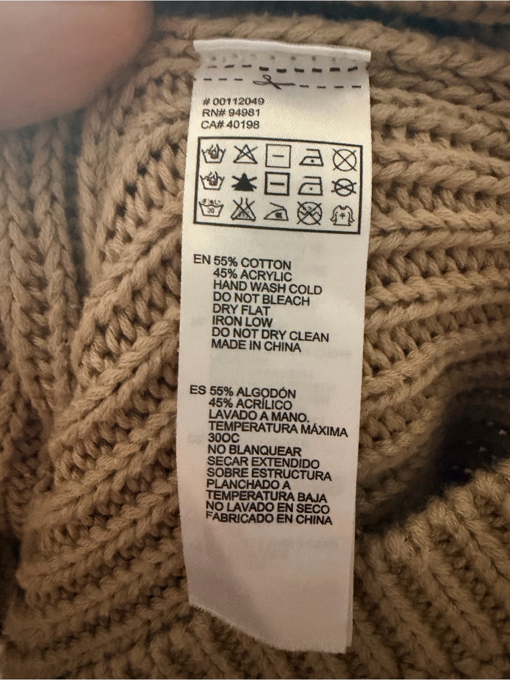 Forever 21 Cropped Cable & Textured Knit Crewneck Sweater - Beige - Picture 5 of 5